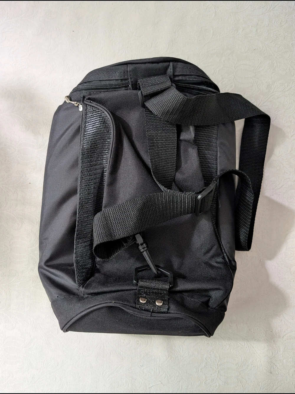 Koozie Black Insulated Soft Lunch Cooler Bag Rectangle Zipper Lid Strap Logo
